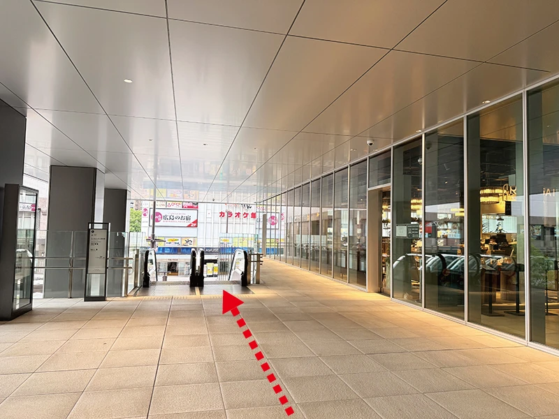 広島駅中央改札からの経路案内7