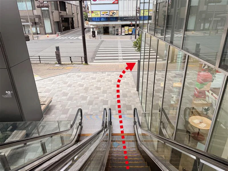 広島駅中央改札からの経路案内8