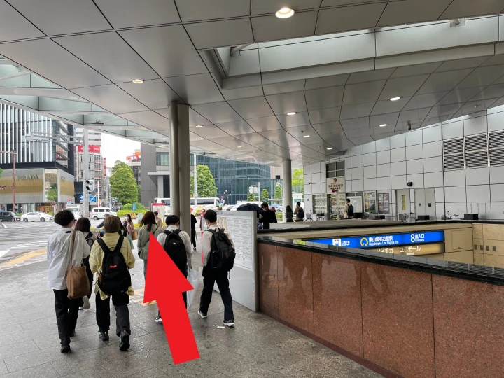 桜通口からの経路案内4