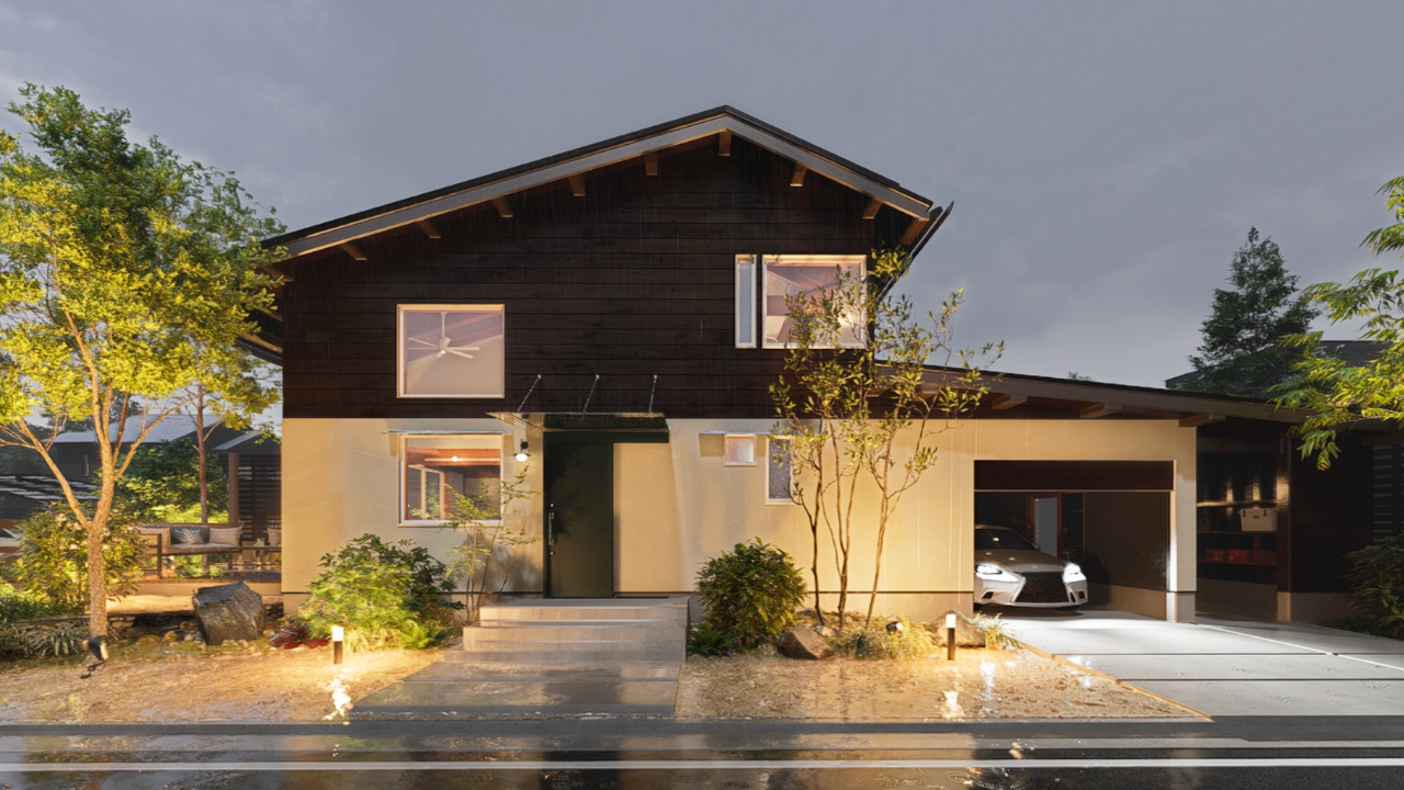 ゆたか建設（ガレージとパッシブソーラーそよ風の家）¥36,890,000-